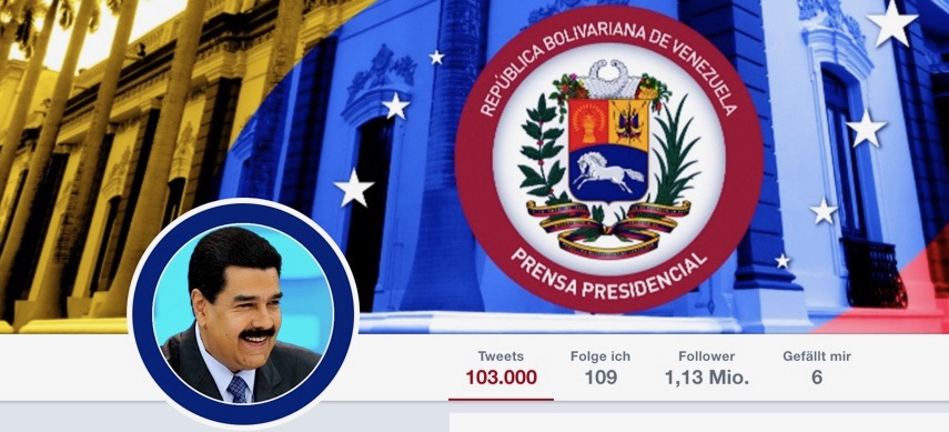 Hat durchaus viele Anhänger auch im Internet: Der sozialistische Präsident von Venezuela, Nicolas Maduro.